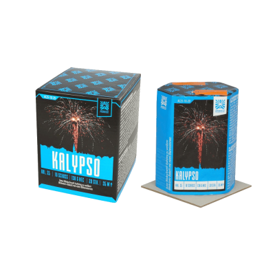 Feuerwerksbatterie Kalypso ausgepackt