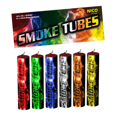 Smoke Tube, versch. Farben, 6er-Btl.
