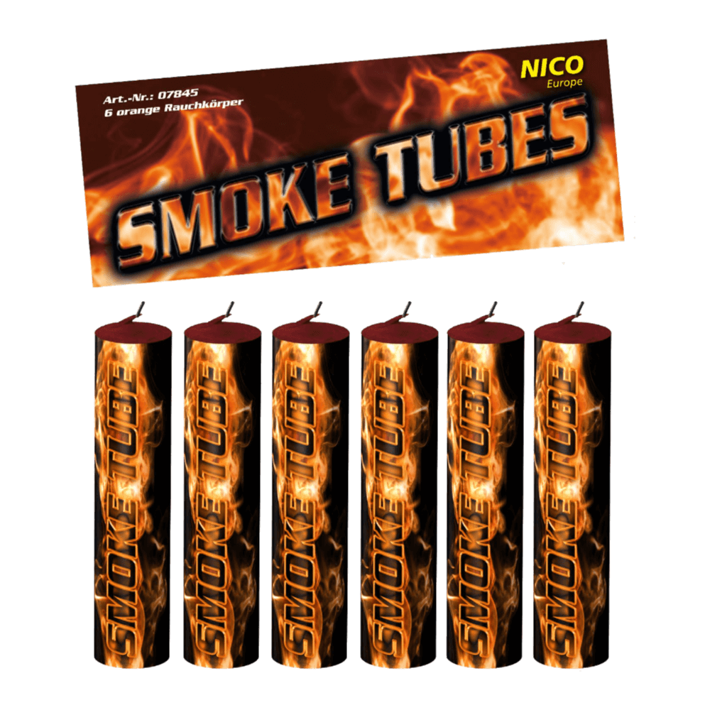Smoke Tube, orange, 6er-Btl.